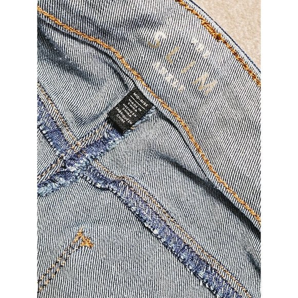 White House Black Market Slim Ankle Studded Jeans Size 10 Mid Wash - Picture 13 of 14